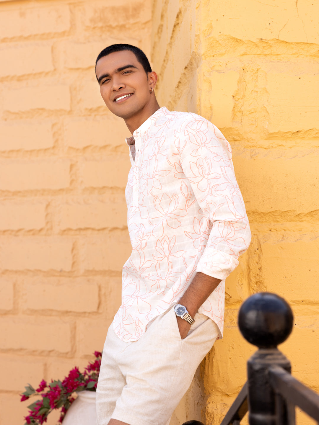 Morning Mist Bloom Printed Kurta
