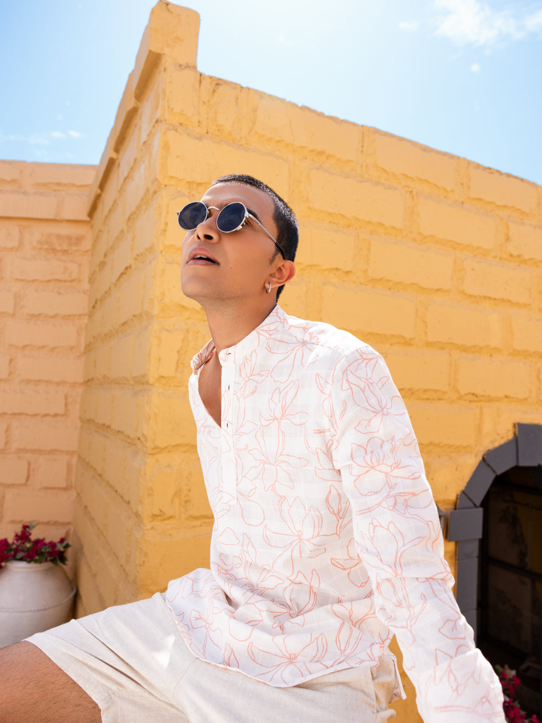 Morning Mist Bloom Printed Kurta