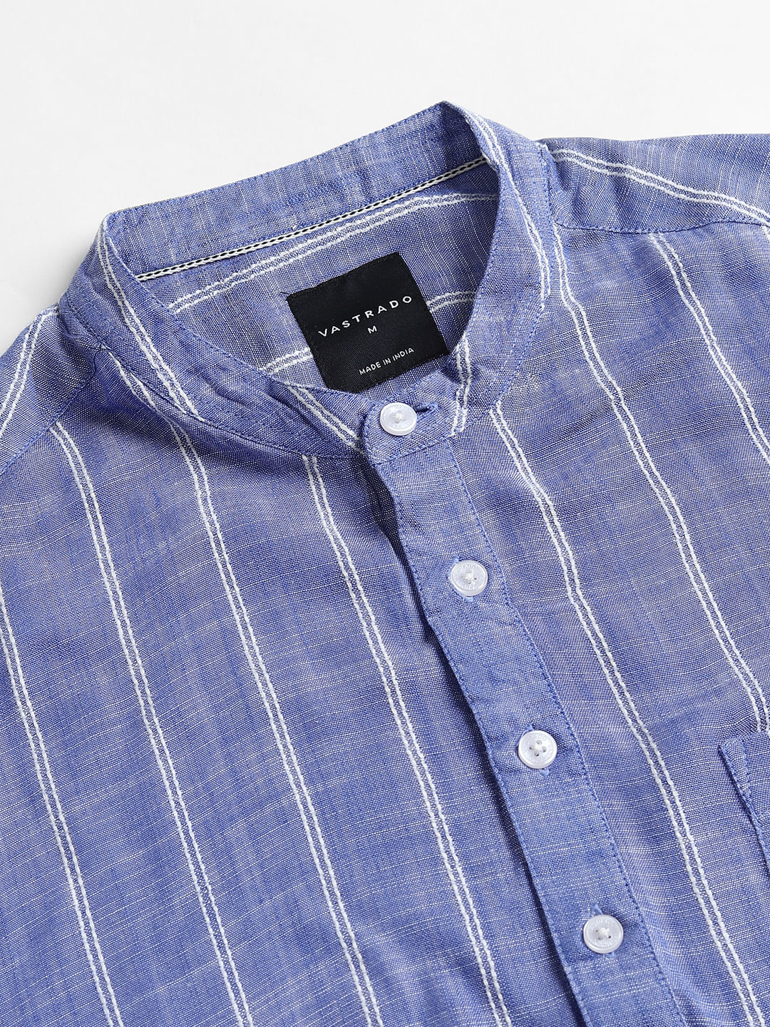 Steel Blue Striped Kurta