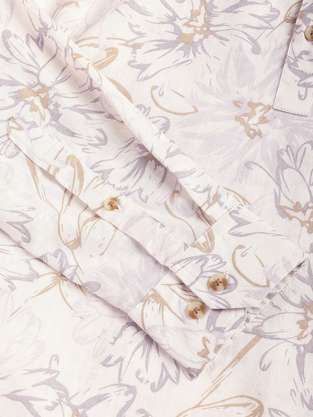 Voguish White Floral Printed Kurta