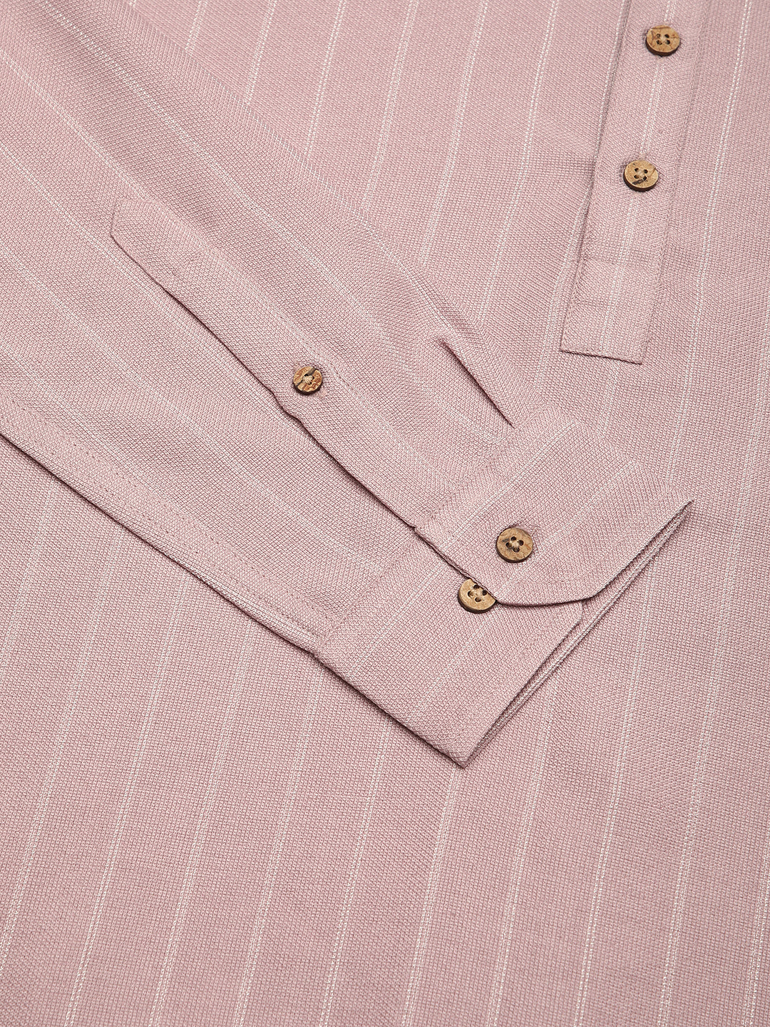 Dark Pastel Pink Striped Kurta