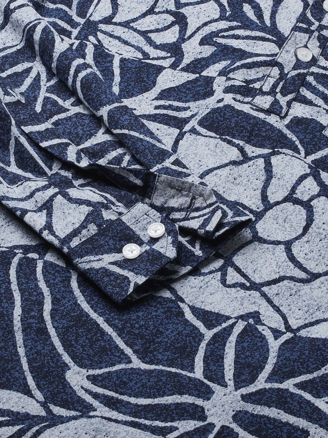 Penn Blue Abstract Printed Kurta