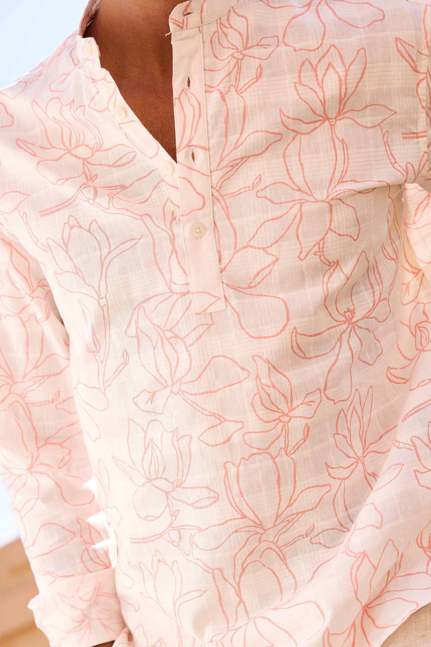 Morning Mist Bloom Printed Kurta