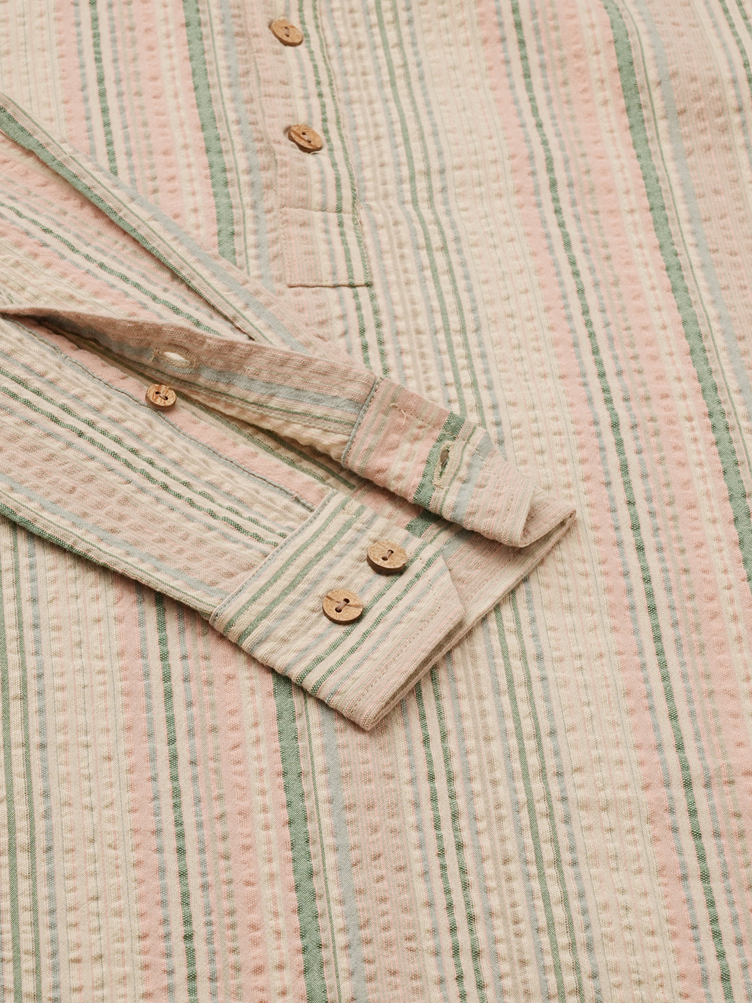 Nomad Stripe Fusion Seersucker Kurta