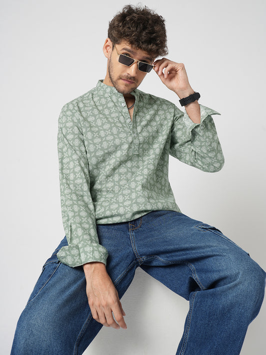 Laurel Green Boho Bloom Kurta