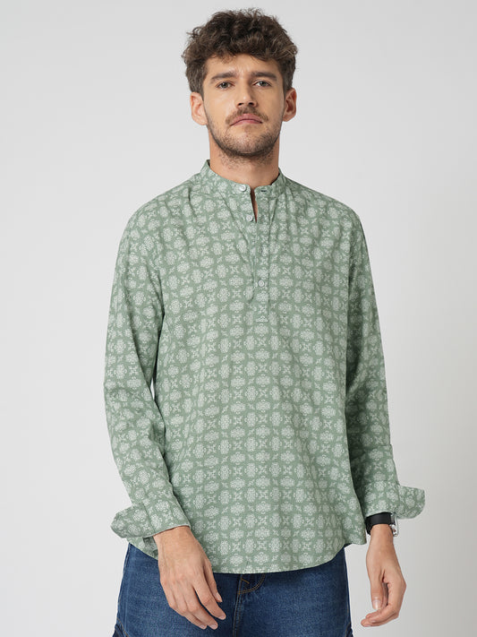 Laurel Green Boho Bloom Kurta
