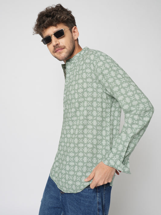 Laurel Green Boho Bloom Kurta
