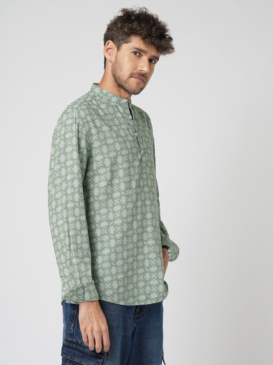 Laurel Green Boho Bloom Kurta