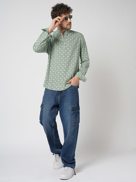 Laurel Green Boho Bloom Kurta