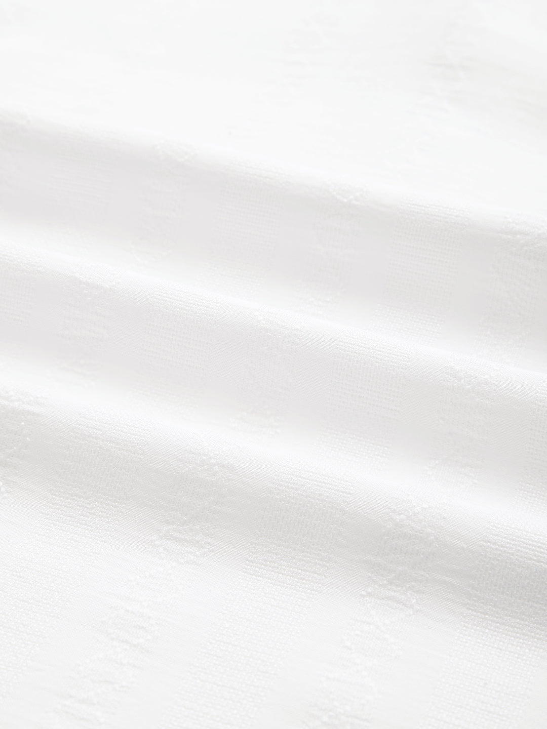 White Minimalist Jacquard Striped Kurta