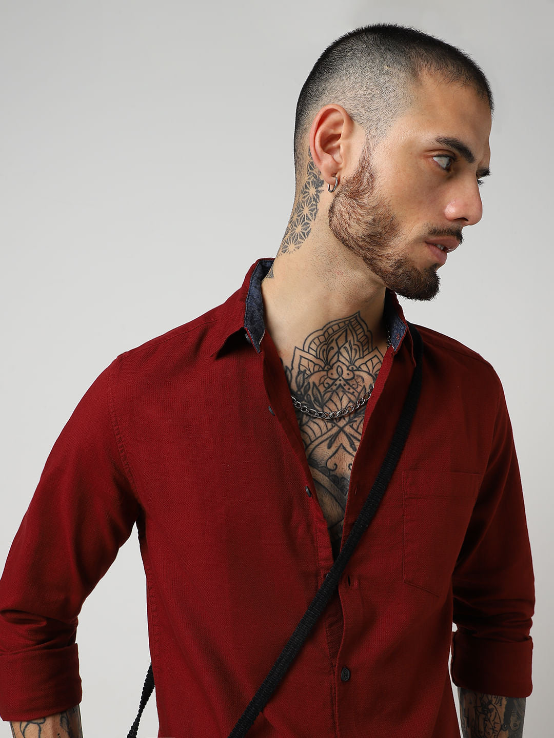 Solid Maroon Shirt
