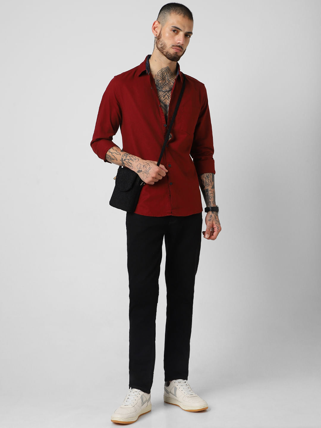 Solid Maroon Shirt