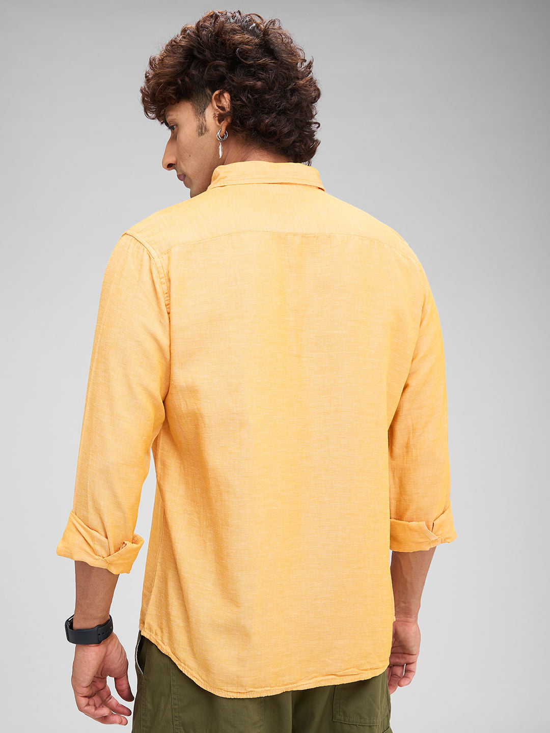 Textured Mustard Shirt