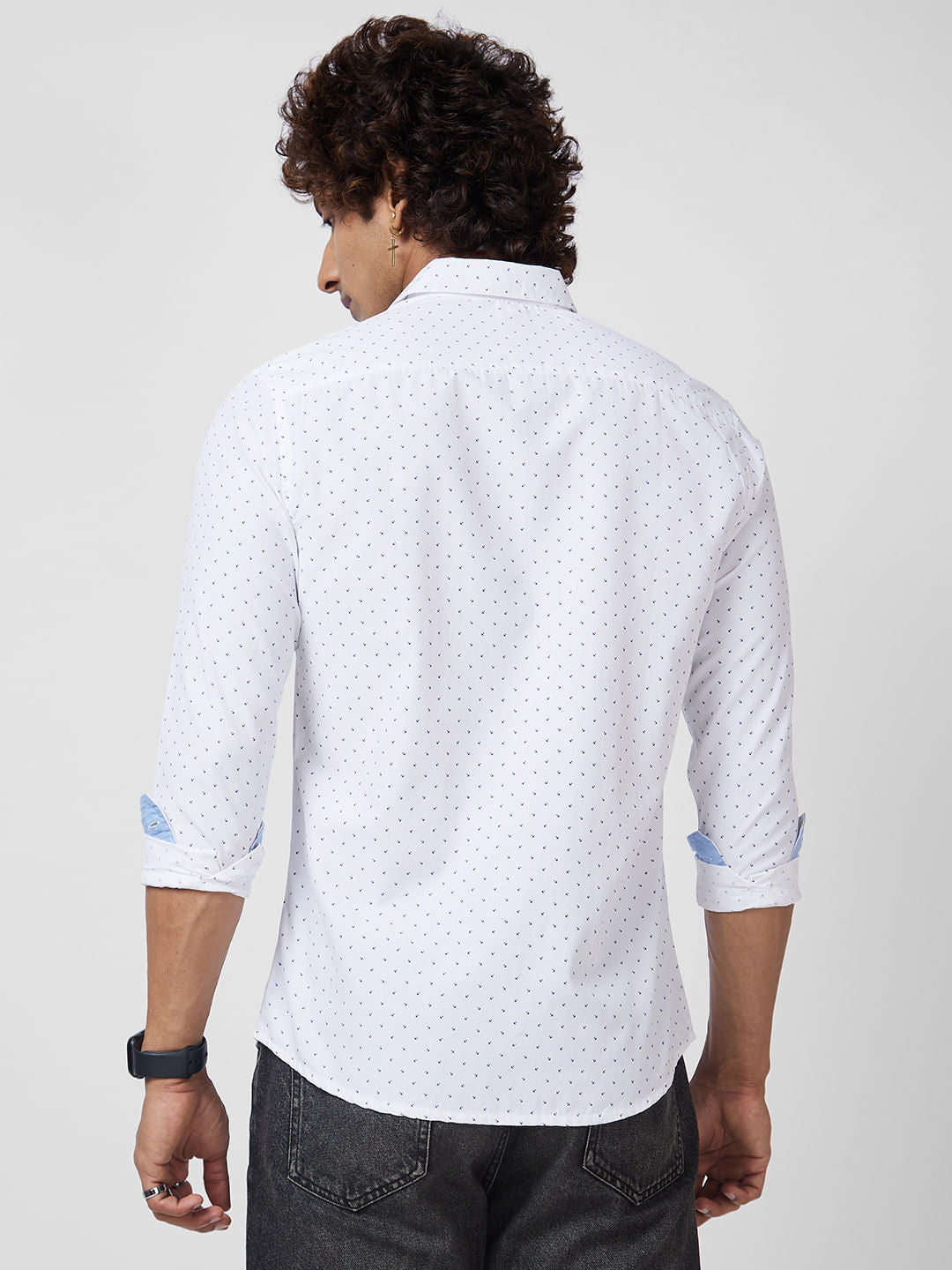 White Printed Shirt