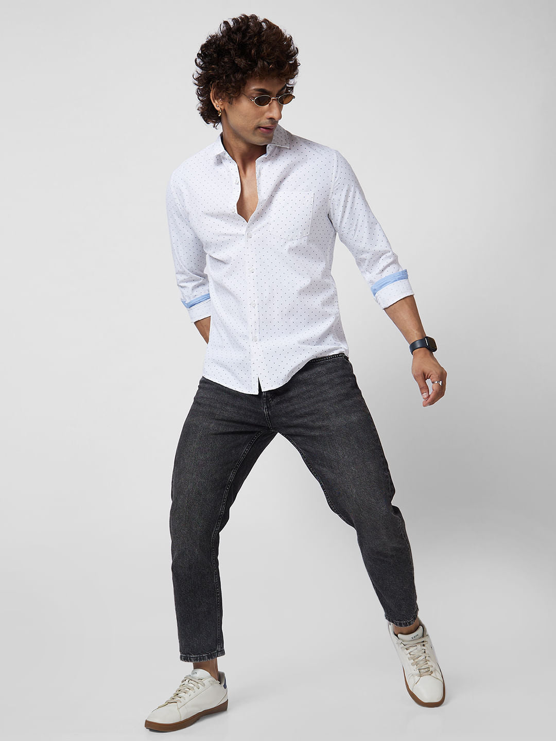 White Printed Shirt
