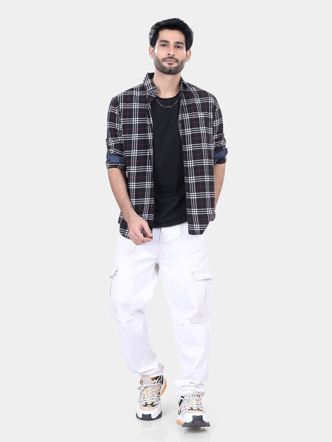 Black & White Checkered Shirt