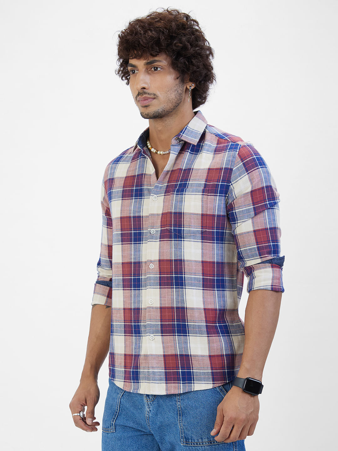 Multicolour Bold Square Checked Shirt