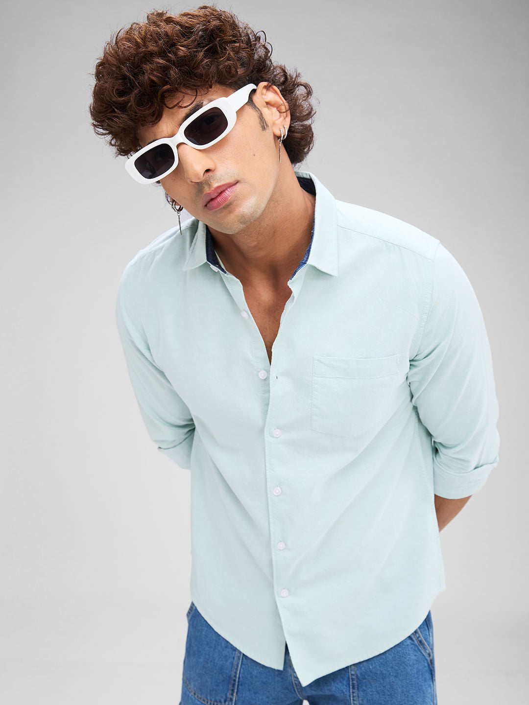 Aqua Solid Shirt