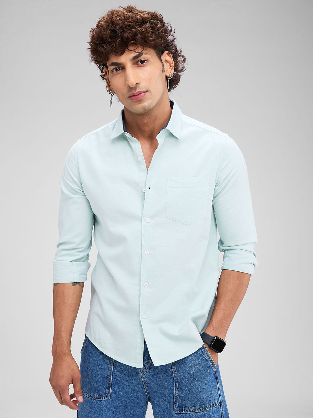 Aqua Solid Shirt