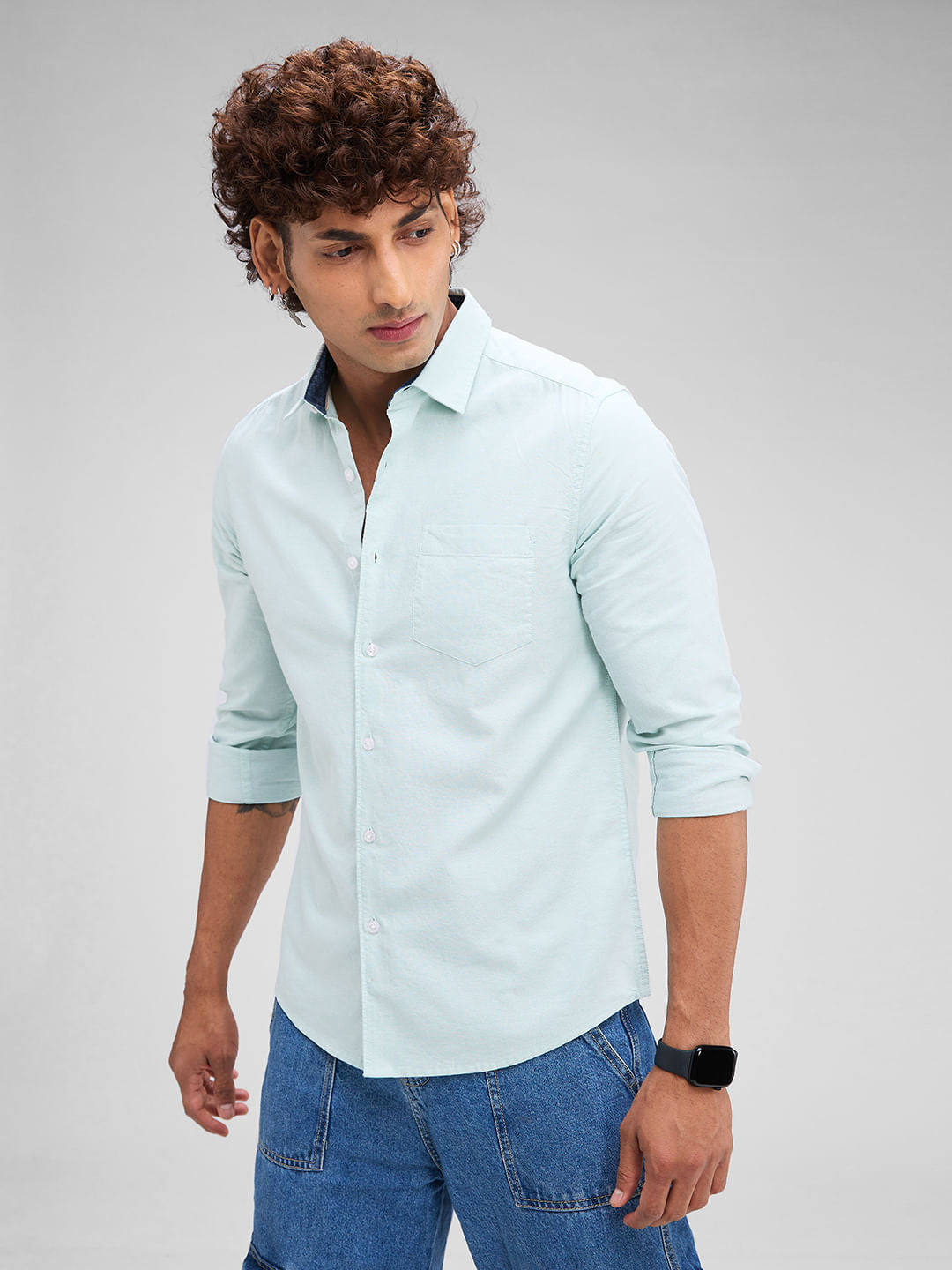 Aqua Solid Shirt