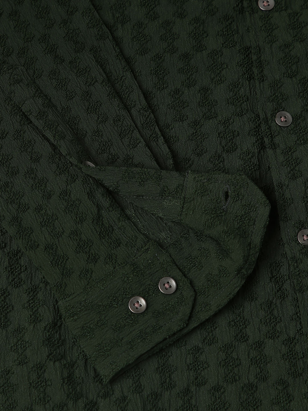 British Green Jacquard Shirt