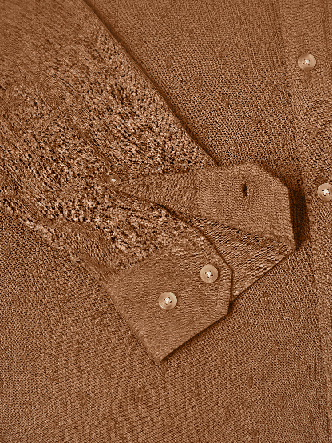 Cocoa Brown Swiss Dobby Shirt