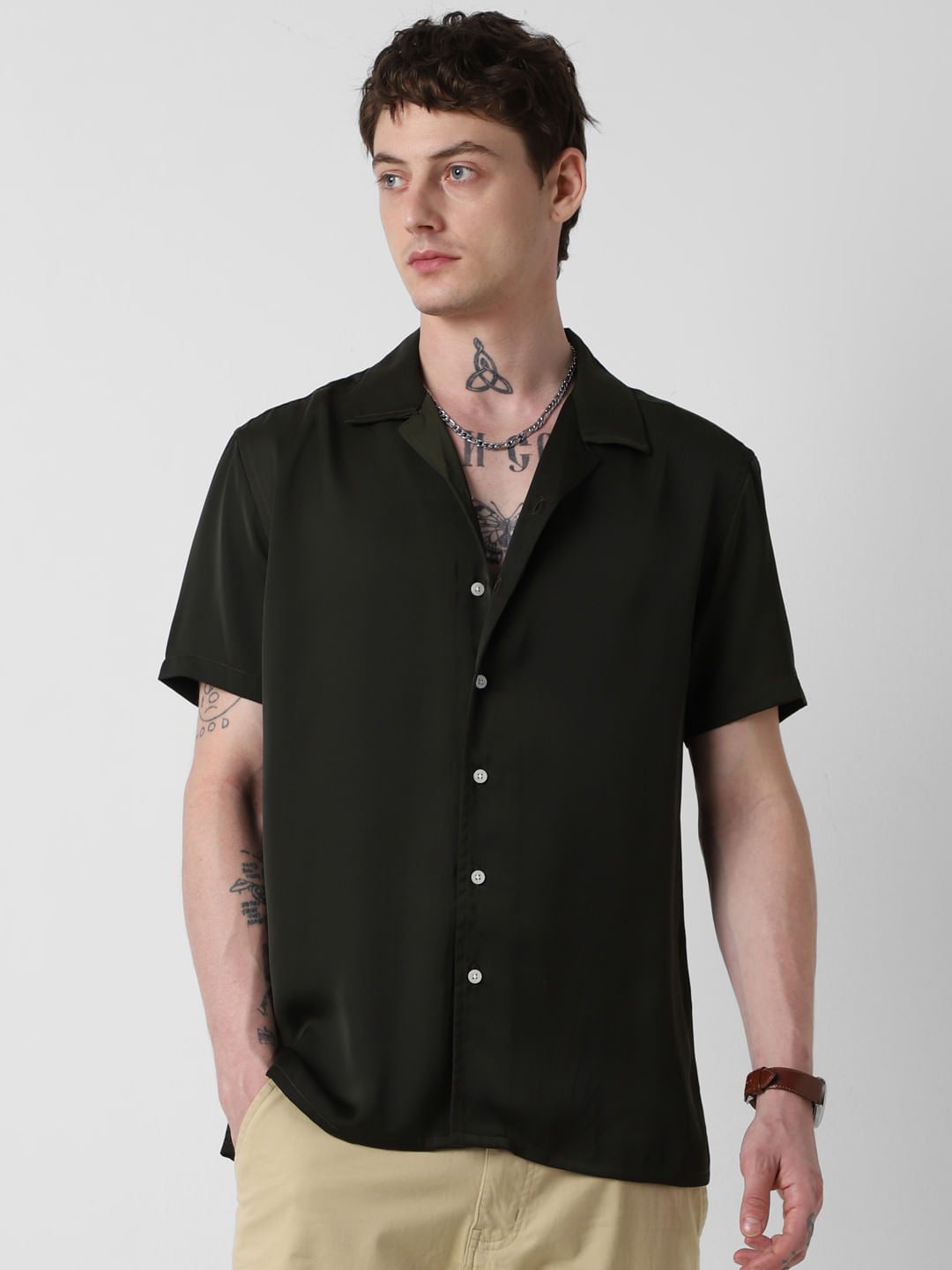 Radiant Avocado Green Oversized Shirt
