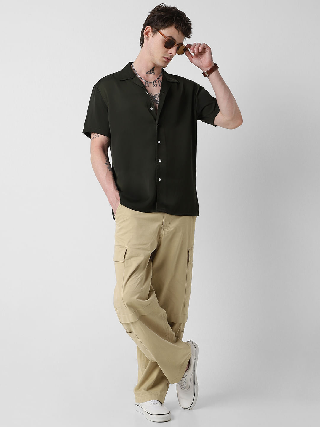 Radiant Avocado Green Oversized Shirt