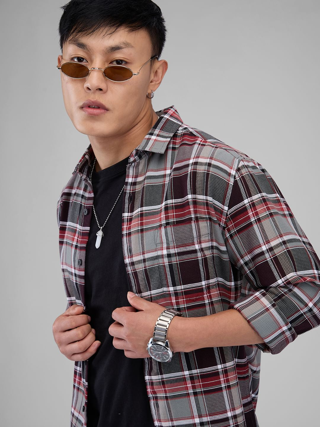 Premium Cotton Vintage Multicolour Checkered Shirt