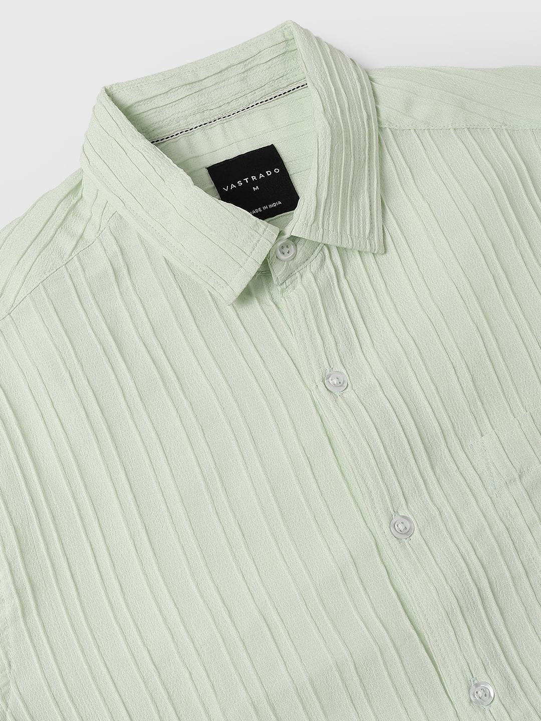 Neon Green Textured Line Shirt