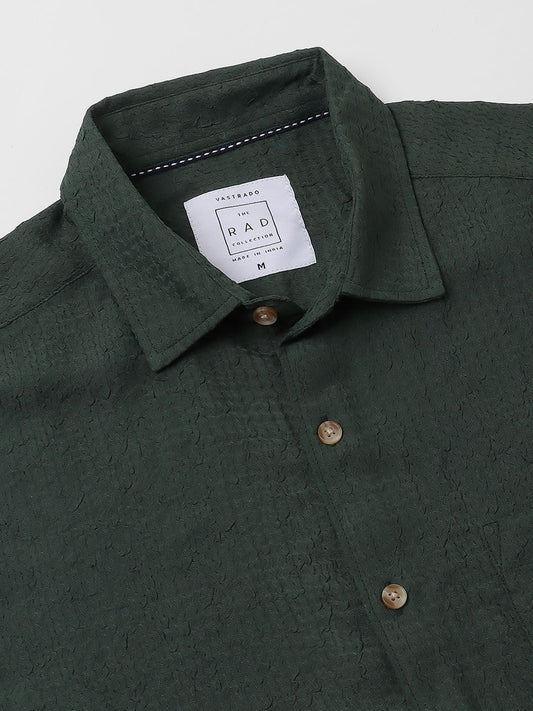 Sacramento Green Textured Shirt