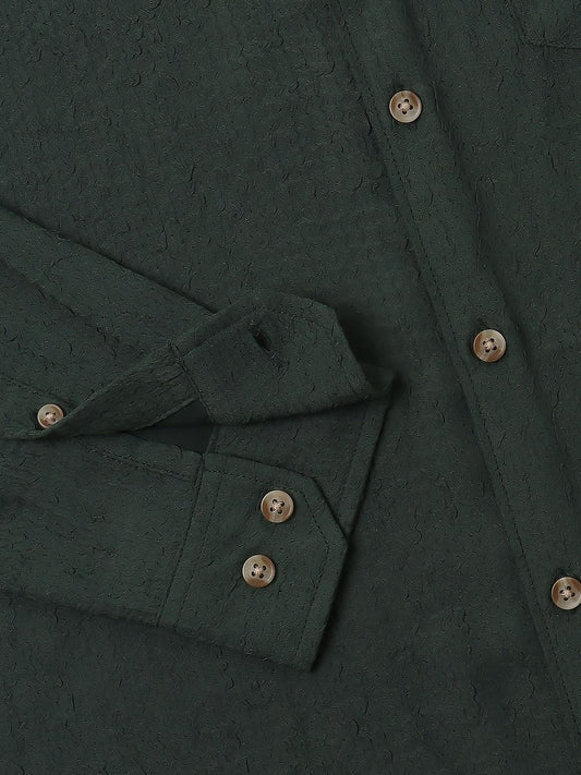 Sacramento Green Textured Shirt