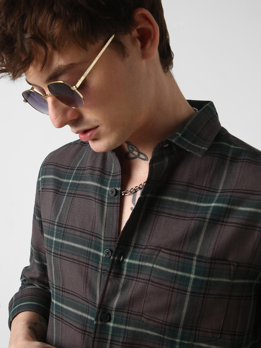 Premium Giza Cotton Multicolour Tartan Checked Shirt