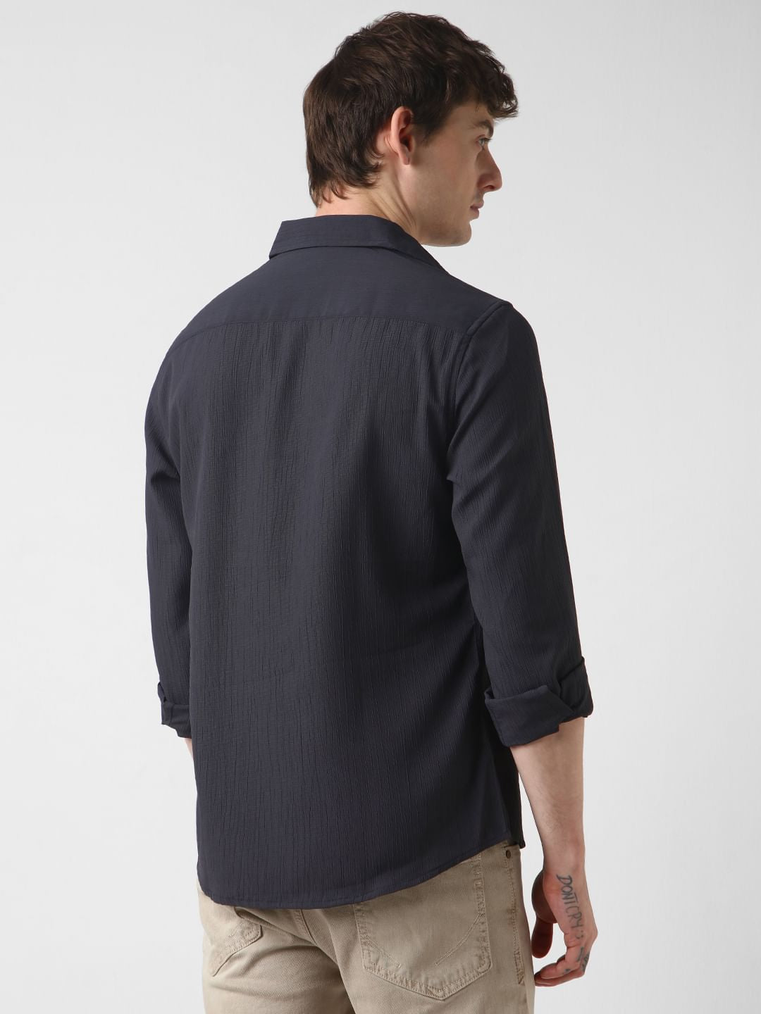 Anchor Grey Line Textured Shirt