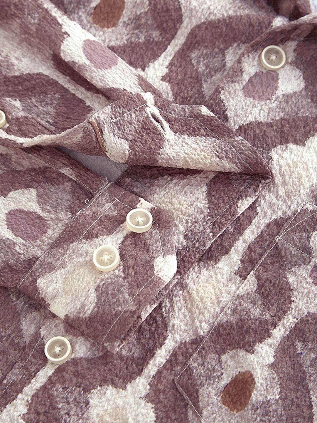 Multicolour Printed Crushed Shirt
