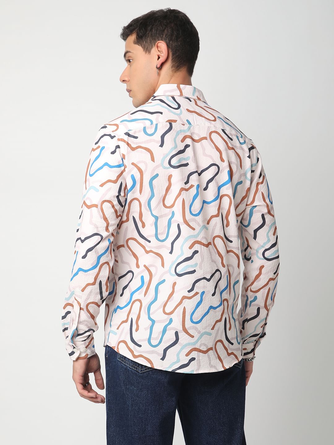 Modish Multicolour Crushed Shirt