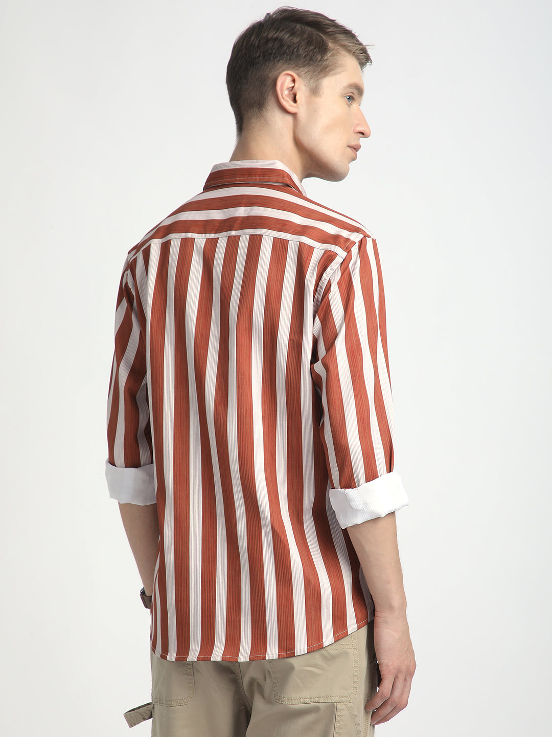 Crimson Red Luxe Jacquard Shirt