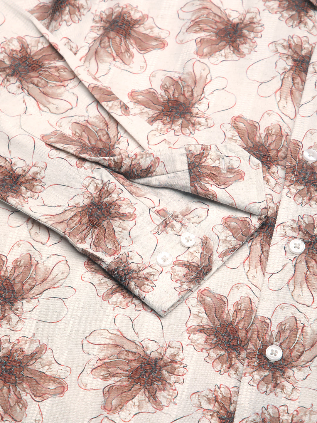 Doodle Florals Soft Beige Shirt