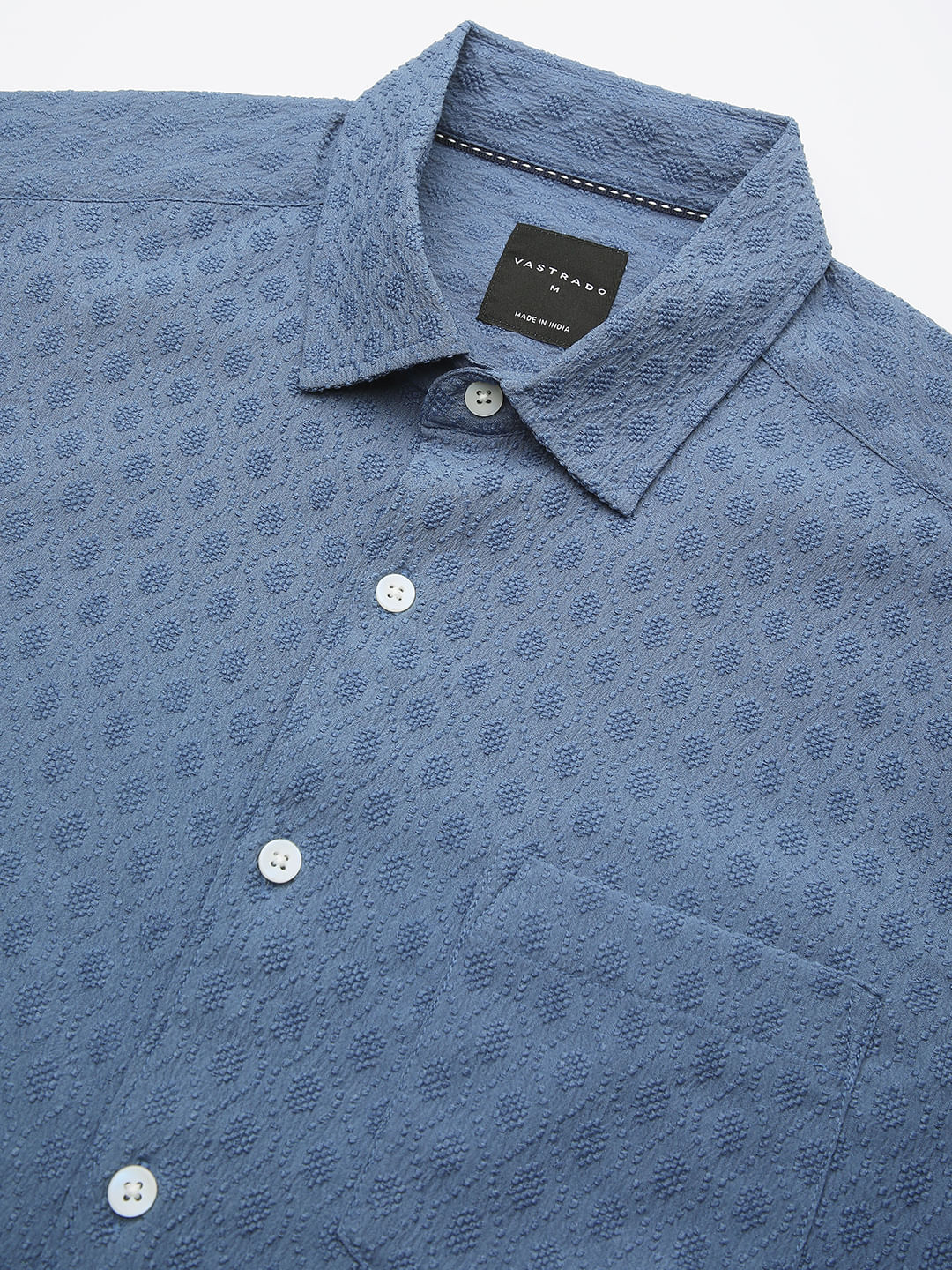 Aegean Blue Jacquard Shirt