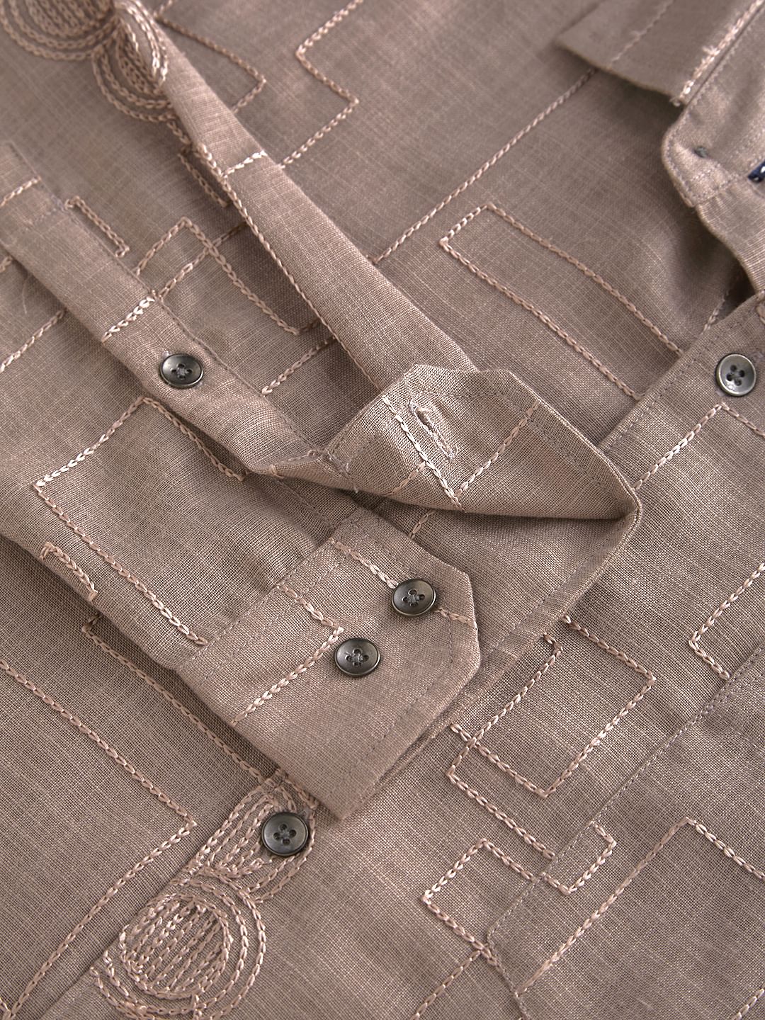 Chilean Pink Intricate Embroidered Shirt