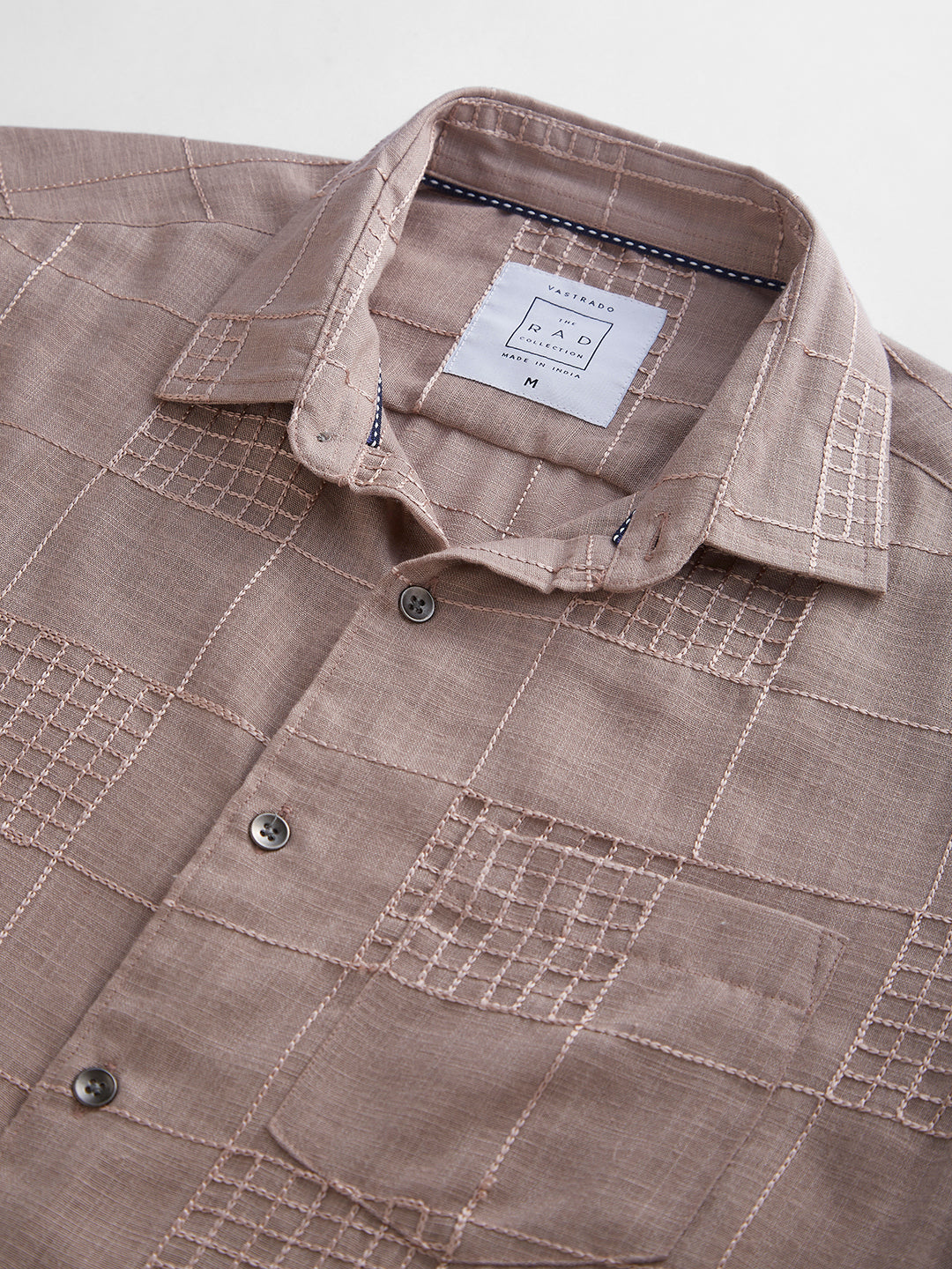 Chilean Pink Square Embroidered Shirt
