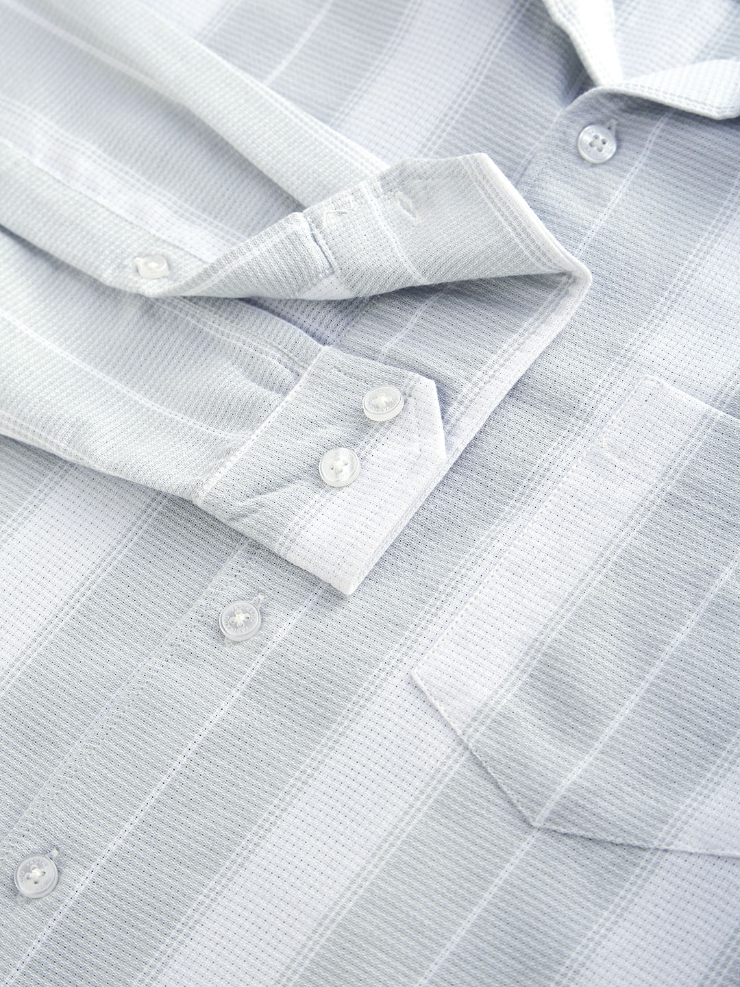 Premium Cotton Pastel Green & White Broad Striped Shirt