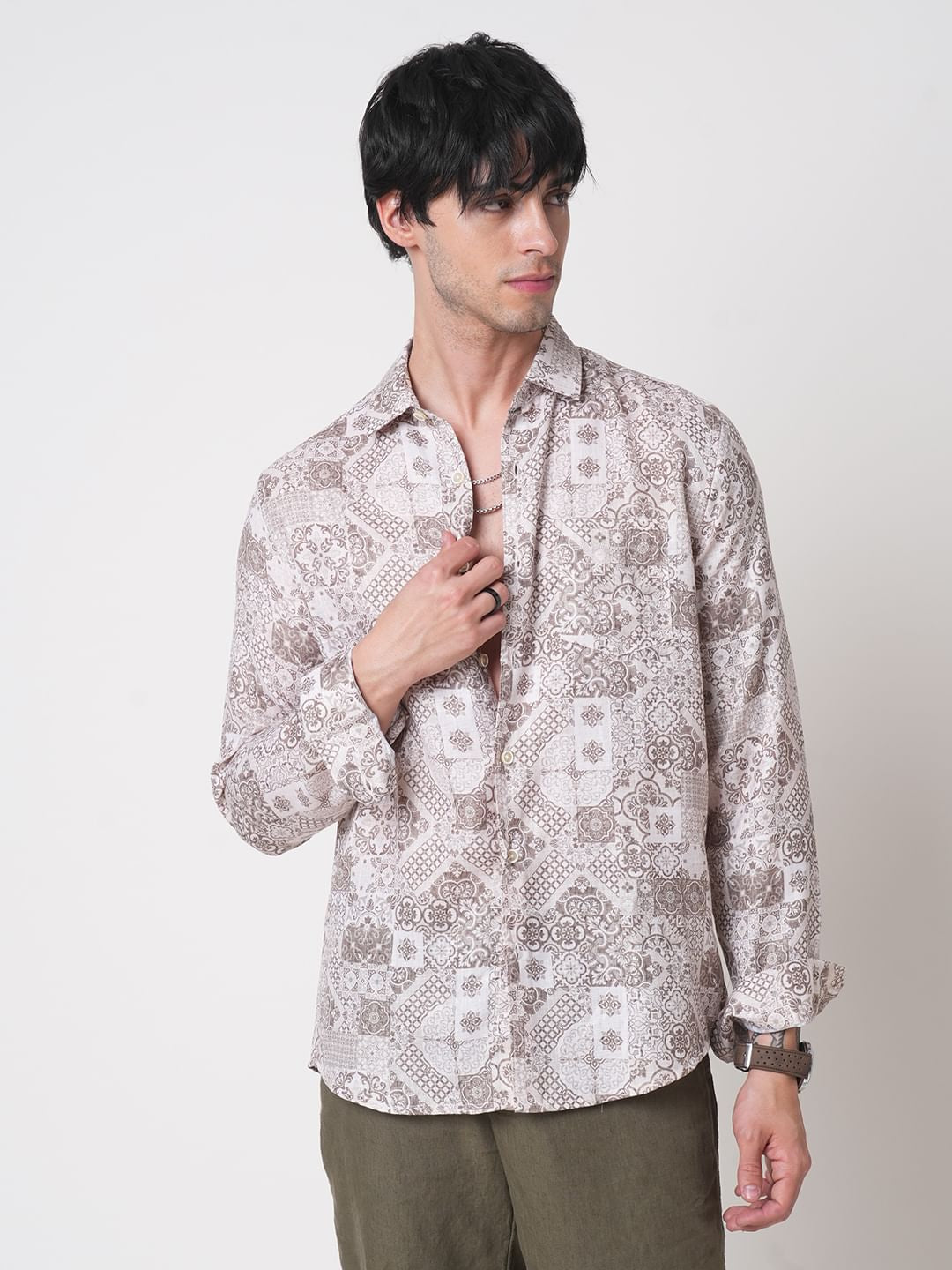 Suave Olive Symmetry Shirt