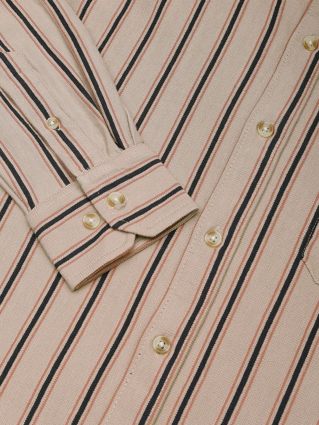 Multicolour Striped Knitted Shirt
