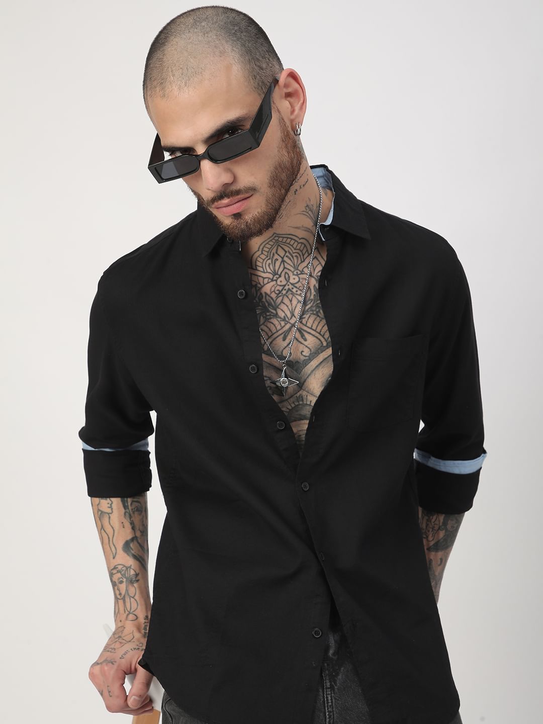 Solid Black Shirt