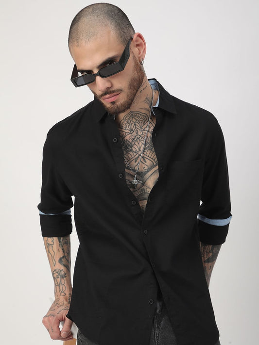 Solid Black Shirt