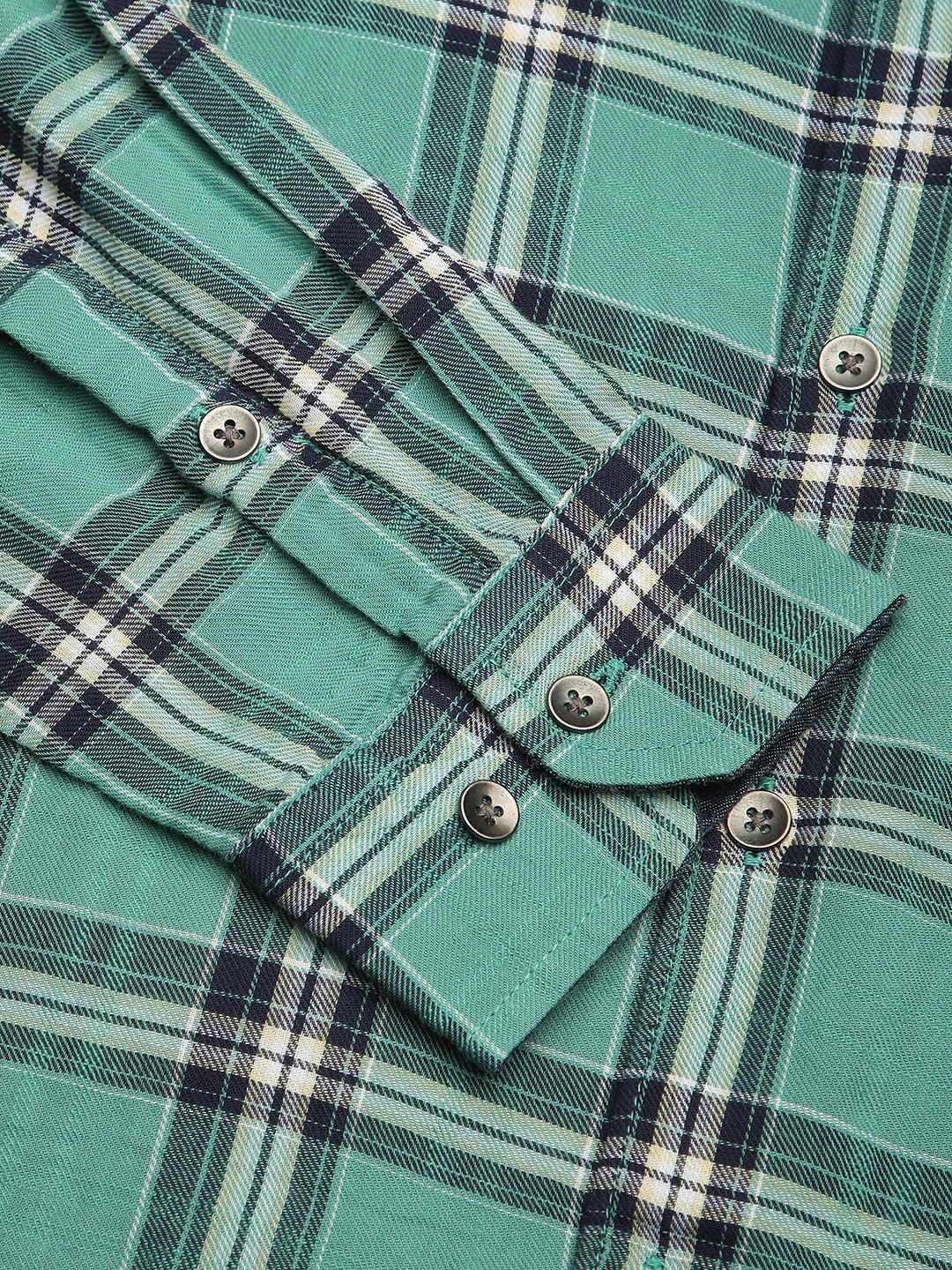 Green Tartan Checked Shirt