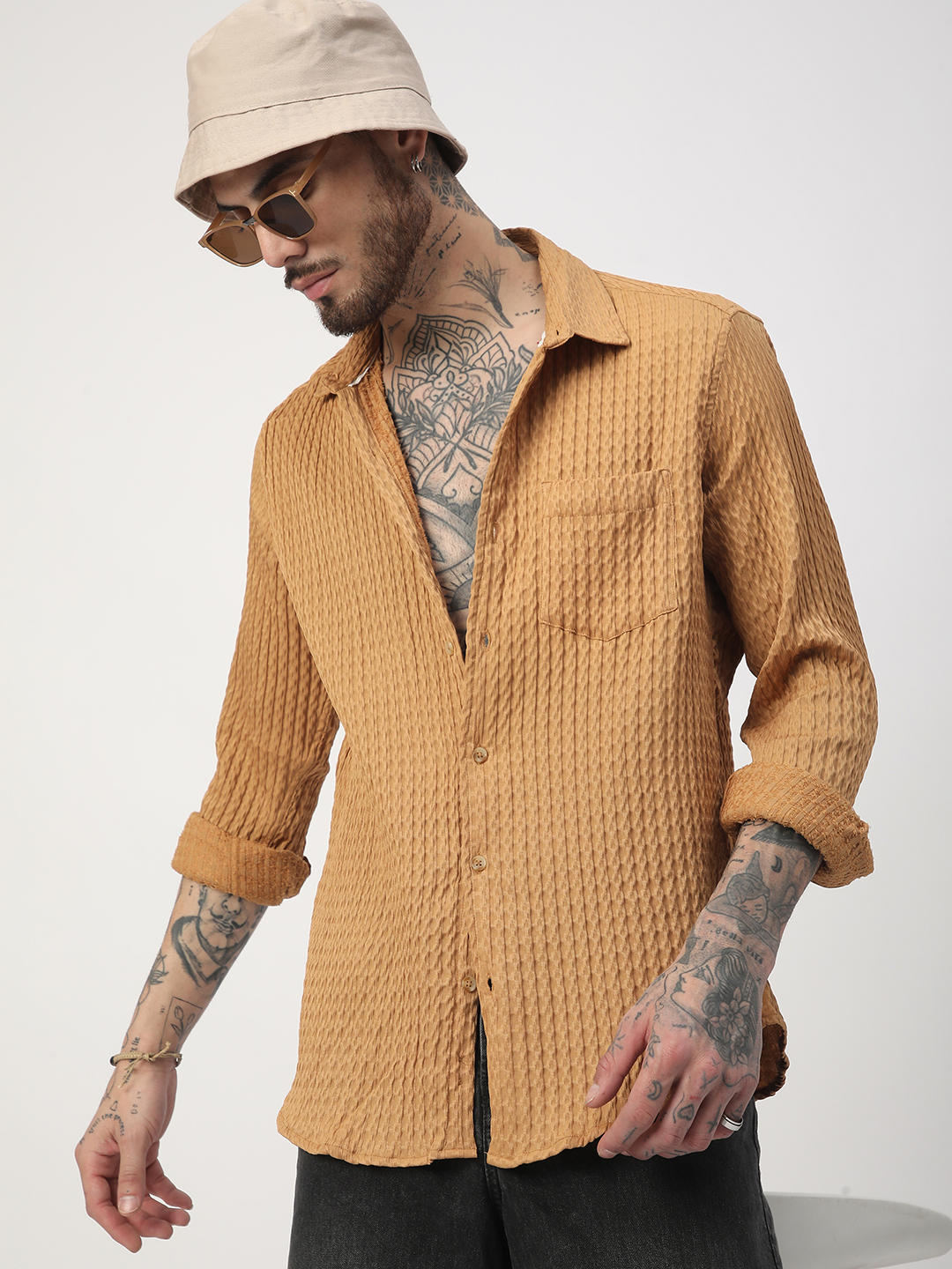 Eccentric Bronze Jacquard Shirt