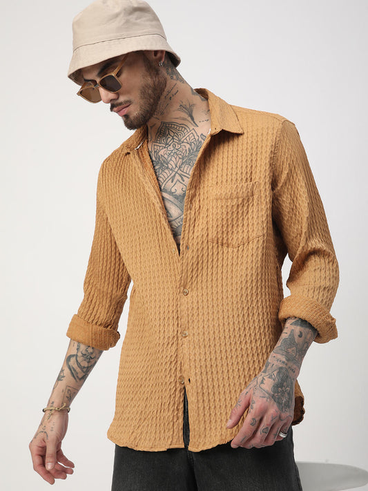 Eccentric Bronze Jacquard Shirt