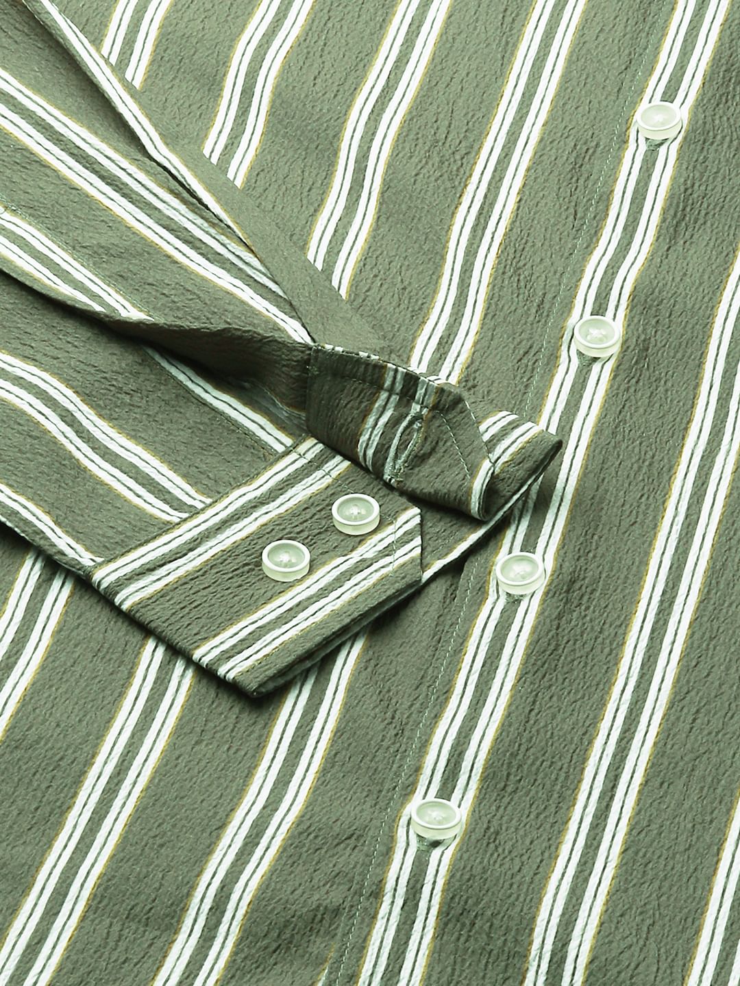 Reseda Green Striped Shirt